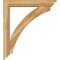 Ekena Millwork Thorton Traditional Rough Sawn Bracket w/ Offset Brace, Western Red Cedar, 6"W x 34"D x 38"H BKT0604X34X38THR01RWR - alternate 3